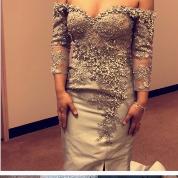 Gray gown - Picture 4 of 4